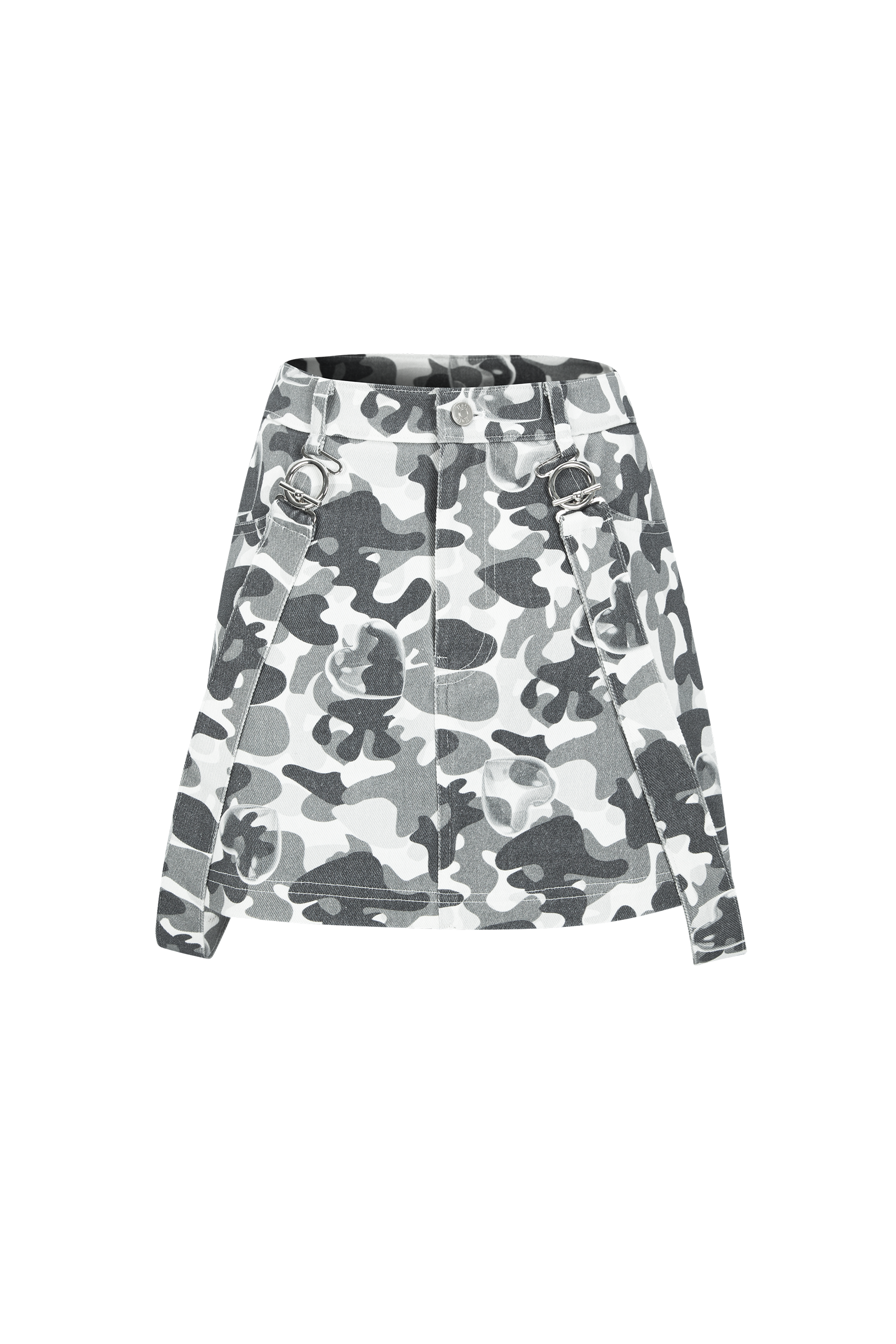 Camo Belt Mini Skirt